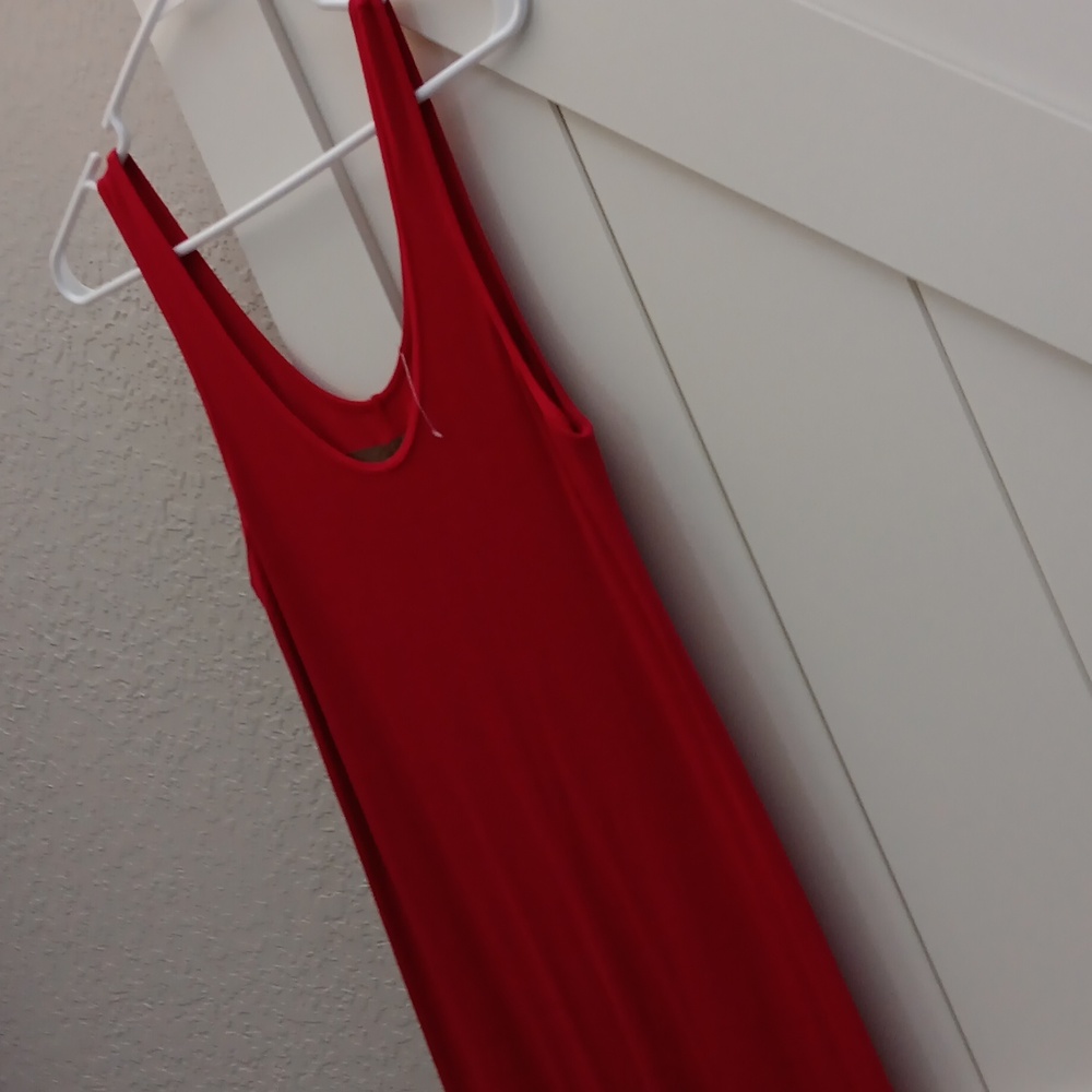 ENZA COSTA..NEW! RIBBED TANK MIDI DRESS..VICOSE/SILK BLEND..LARGE - Picture 4 of 6